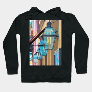 New Orleans Lanterns French Quarter - Colorful Hoodie